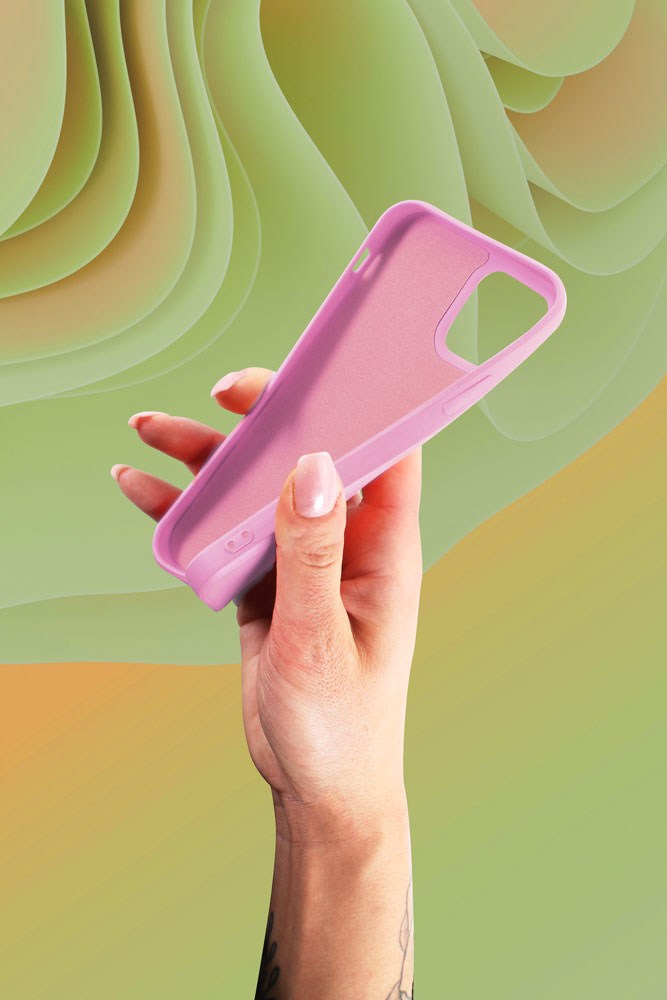 Apple iPhone 6S szilikon tok babarózsaszín