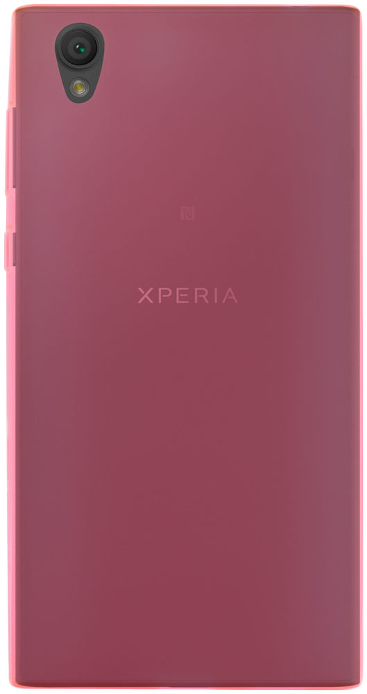 Sony Xperia L1 szilikon tok matt-fényes keret rózsaszín