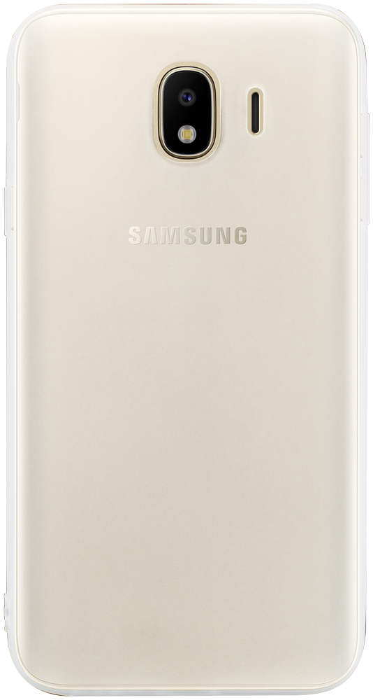 Samsung Galaxy J4 2018 (J400) szilikon tok matt tejfehér