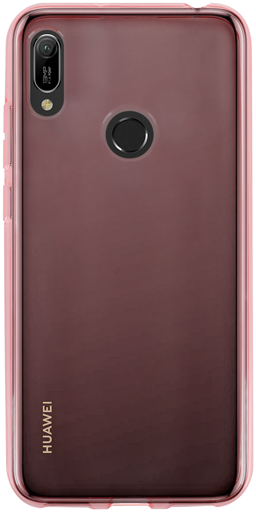Huawei Y6 2019 (Y6 Prime 2019) szilikon tok átlátszó rózsaszín