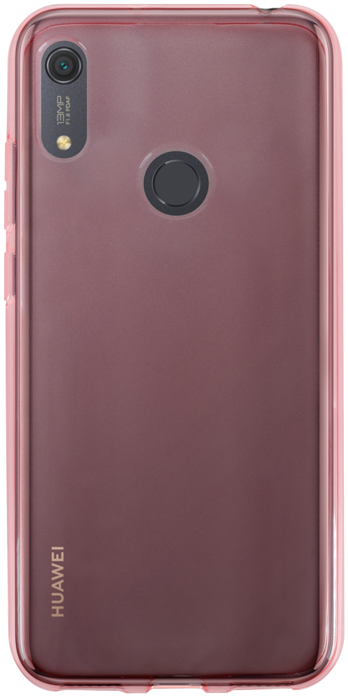 Huawei Y6s (2019) szilikon tok átlátszó rózsaszín