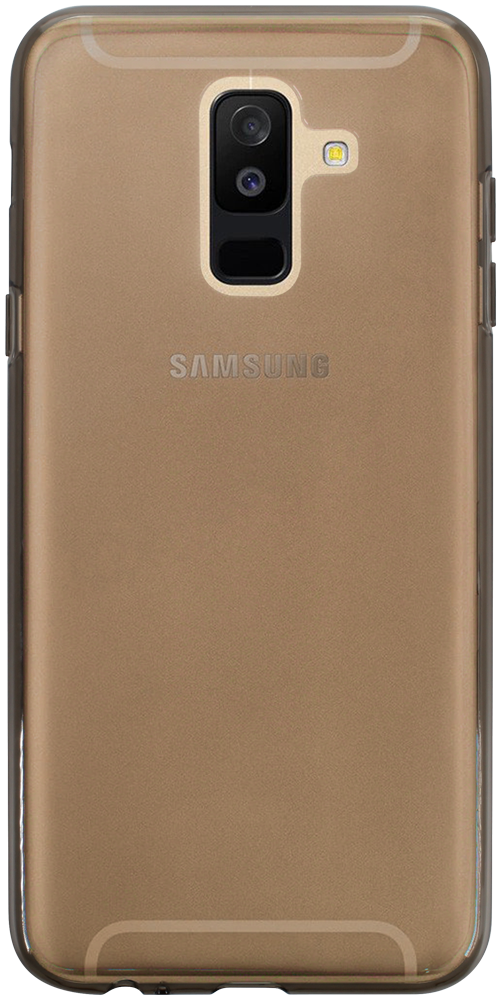 Samsung Galaxy A6 Plus 2018 (A605) szilikon tok füstszínű
