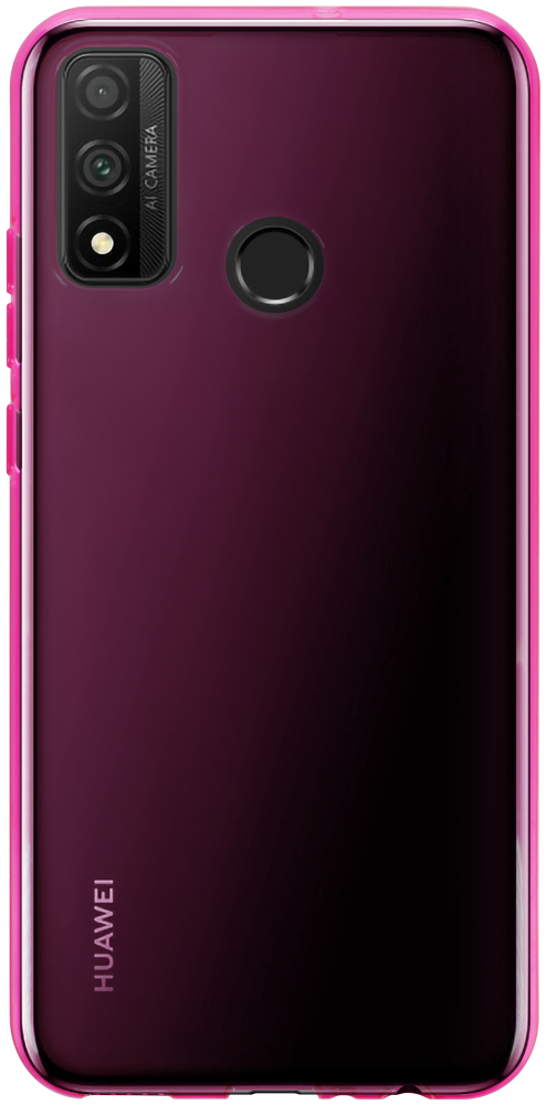 Huawei P Smart 2020 szilikon tok átlátszó rózsaszín