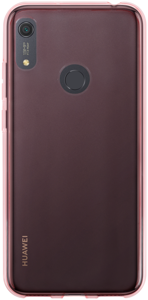 Huawei Y6s (2019) szilikon tok átlátszó/rózsaszín