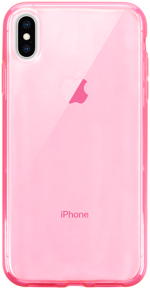 Apple iPhone XS Max szilikon tok átlátszó rózsaszín