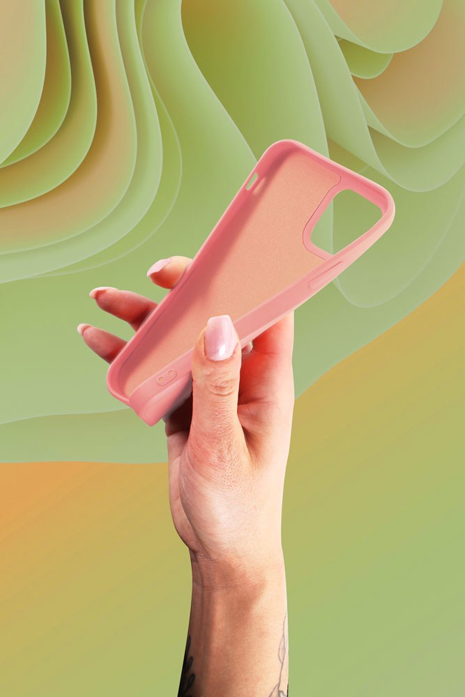 Huawei Y7 2019 szilikon tok babarózsaszín