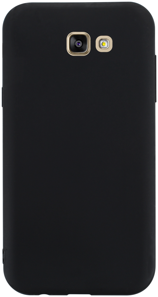 Samsung Galaxy A7 2017 (A720) szilikon tok matt-fényes keret fekete