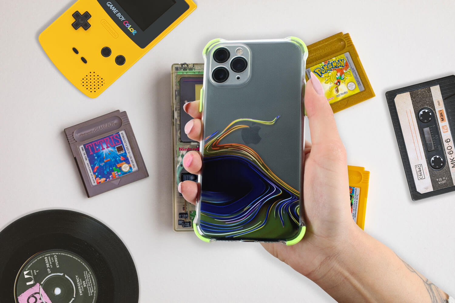 Apple iPhone 12 Pro Max extra ütésálló Akvarell TPU telefontok