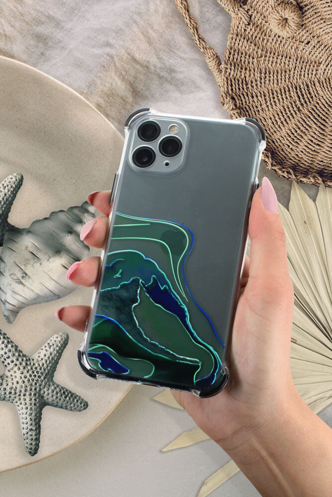 Apple iPhone 12 Pro Max extra ütésálló Akvarell TPU telefontok