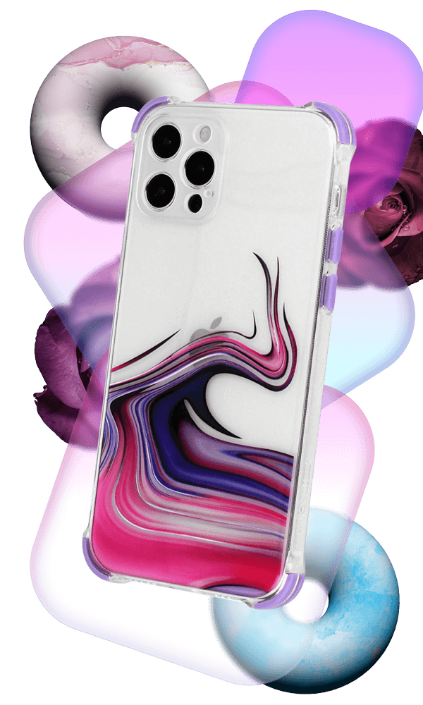 Apple iPhone 12 extra ütésálló Akvarell TPU telefontok