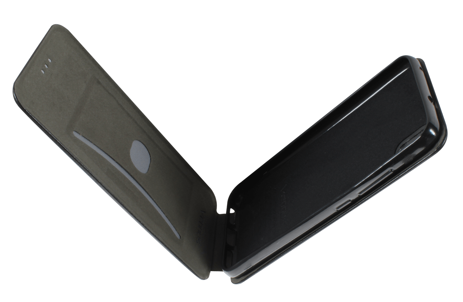 Xiaomi Redmi 7A lenyíló mágneses flipes bőrtok prémium minőség fekete