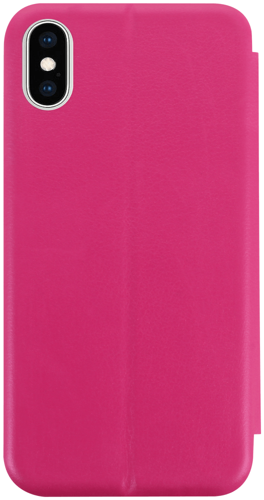 Apple iPhone X oldalra nyíló mágneses flipes bőrtok prémium minőség rózsaszín