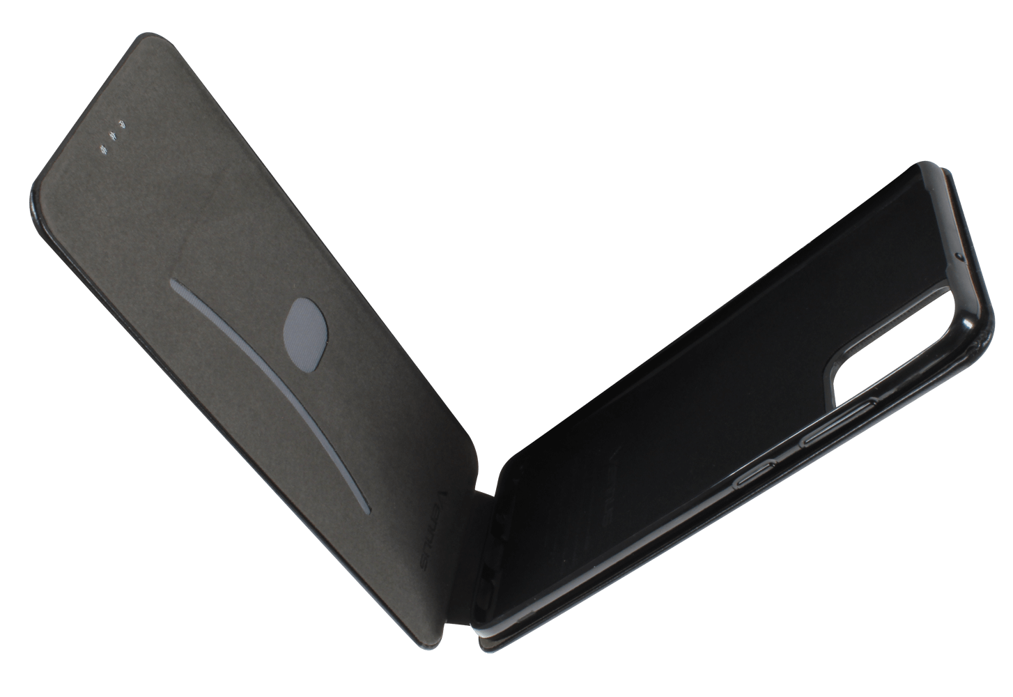 Samsung Galaxy S20 Plus (SM-G985F) lenyíló mágneses flipes bőrtok prémium minőség fekete