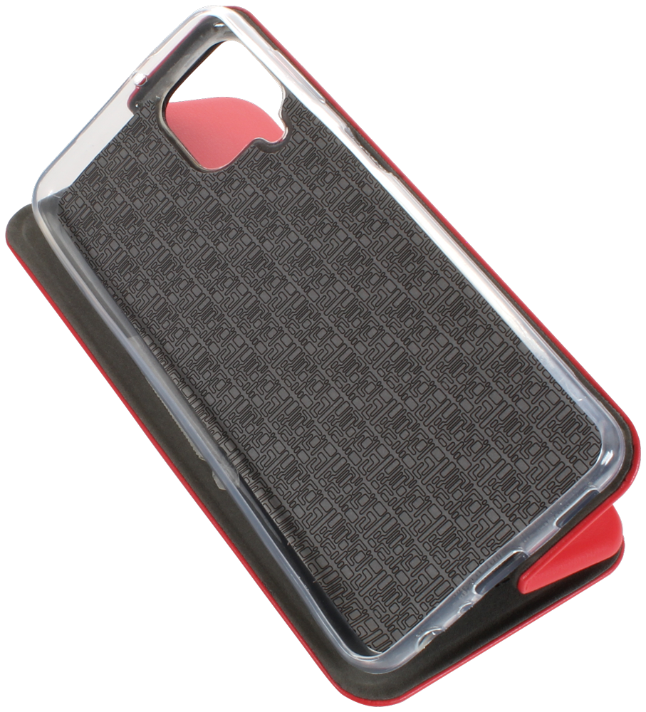 Samsung Galaxy A22 4G (SM-A225F) oldalra nyíló mágneses flipes bőrtok prémium minőség piros