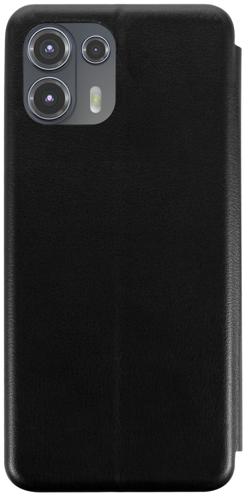 Motorola Edge 20 Lite oldalra nyíló mágneses flipes bőrtok prémium minőség fekete