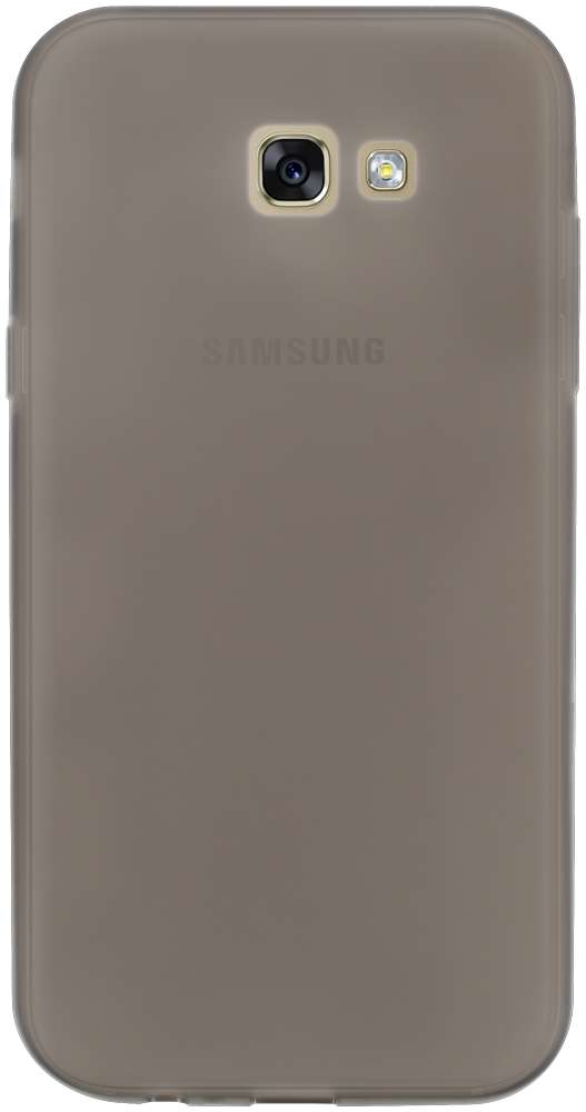 Samsung Galaxy A7 2017 (A720) szilikon tok matt-fényes keret füstszínű