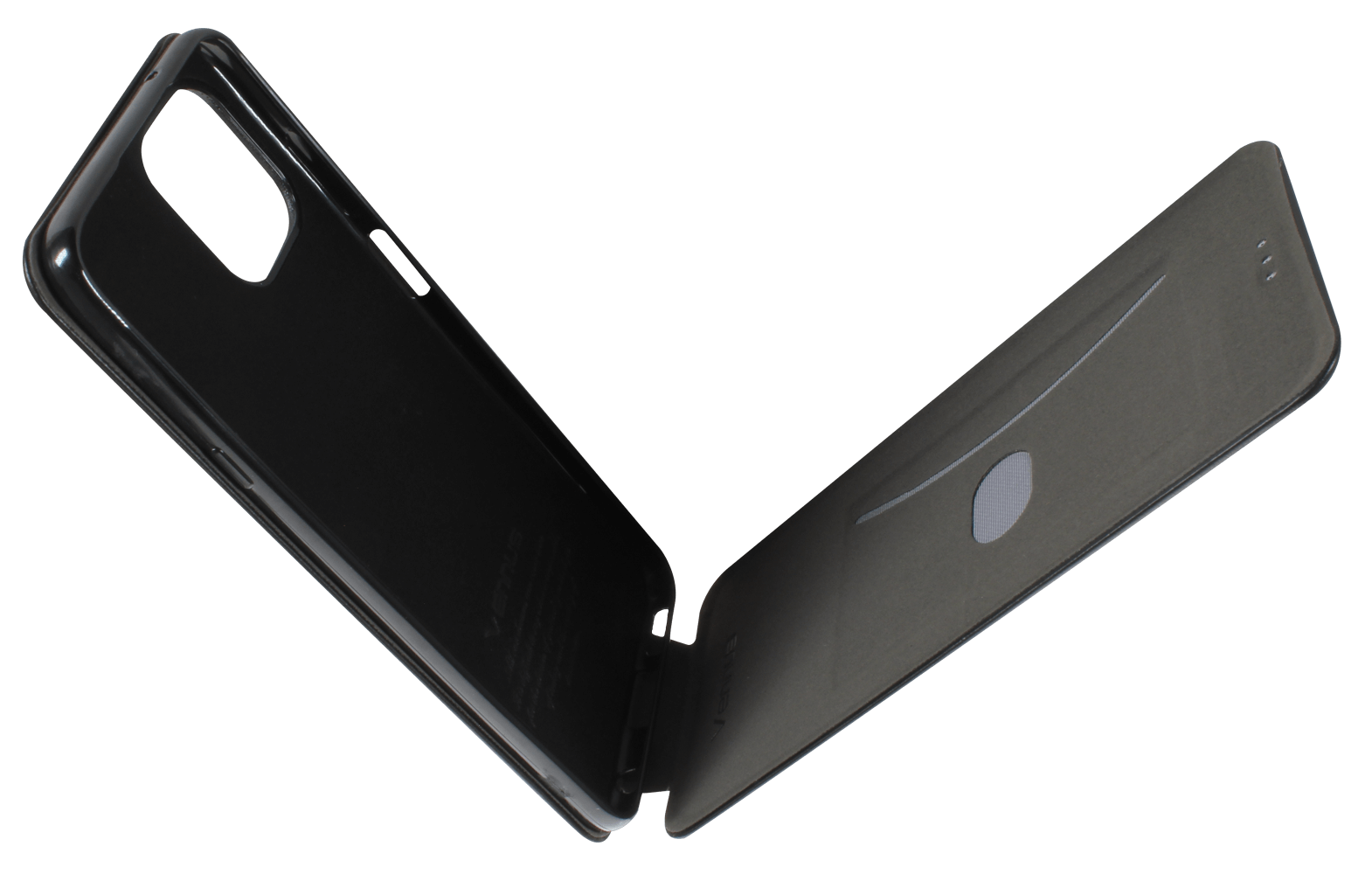 Motorola Edge 20 Lite lenyíló mágneses flipes bőrtok prémium minőség fekete