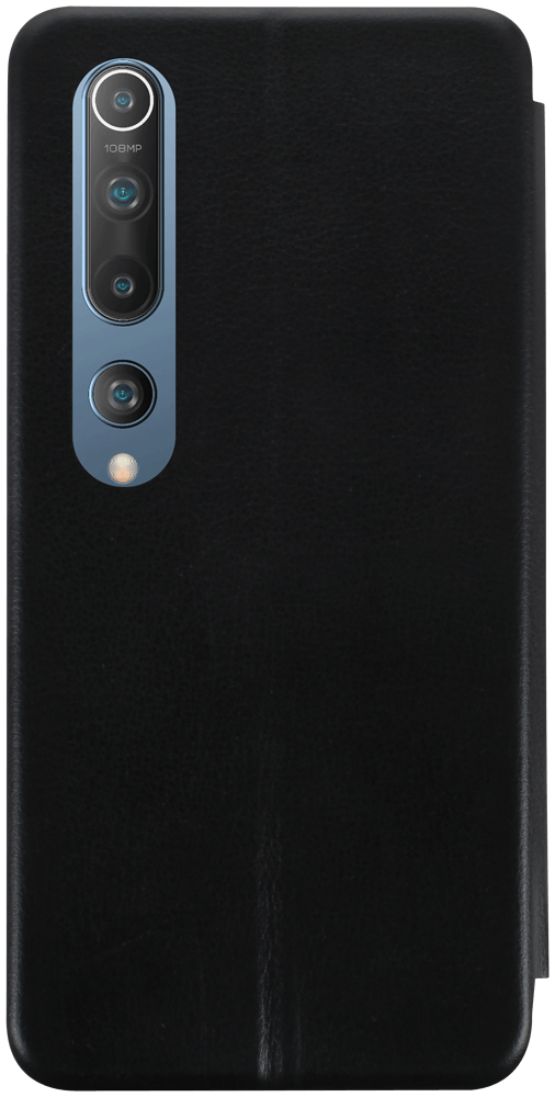 Xiaomi Mi 10 5G oldalra nyíló mágneses flipes bőrtok prémium minőség fekete