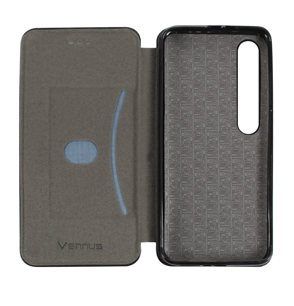 Xiaomi Mi 10 Pro 5G oldalra nyíló mágneses flipes bőrtok prémium minőség fekete