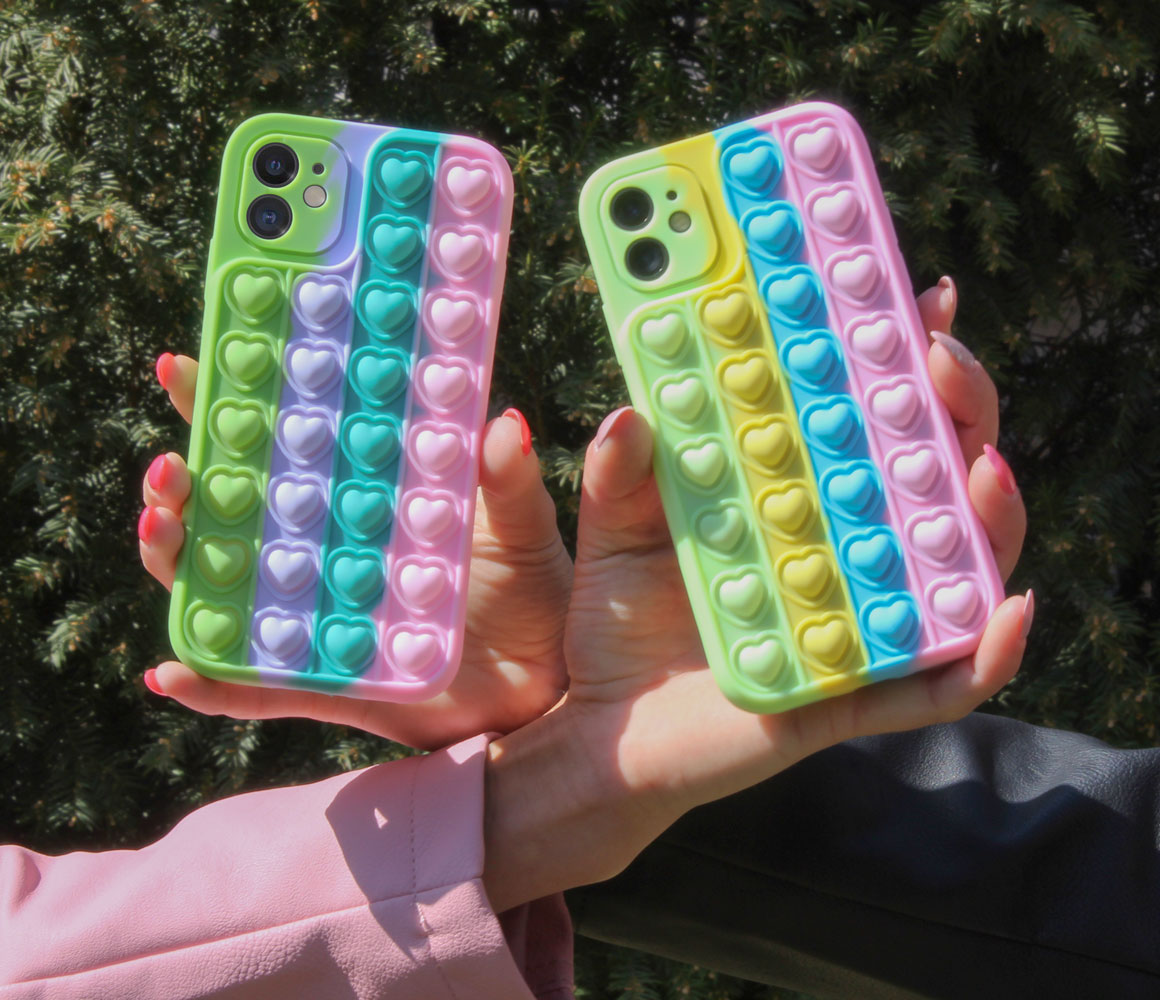 Apple iPhone 11 szilikon tok Heart Pop It