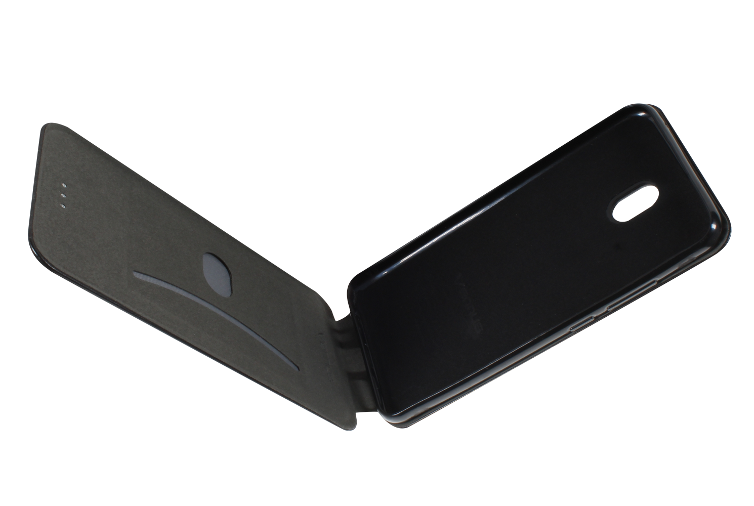 Xiaomi Redmi 8A lenyíló mágneses flipes bőrtok prémium minőség fekete