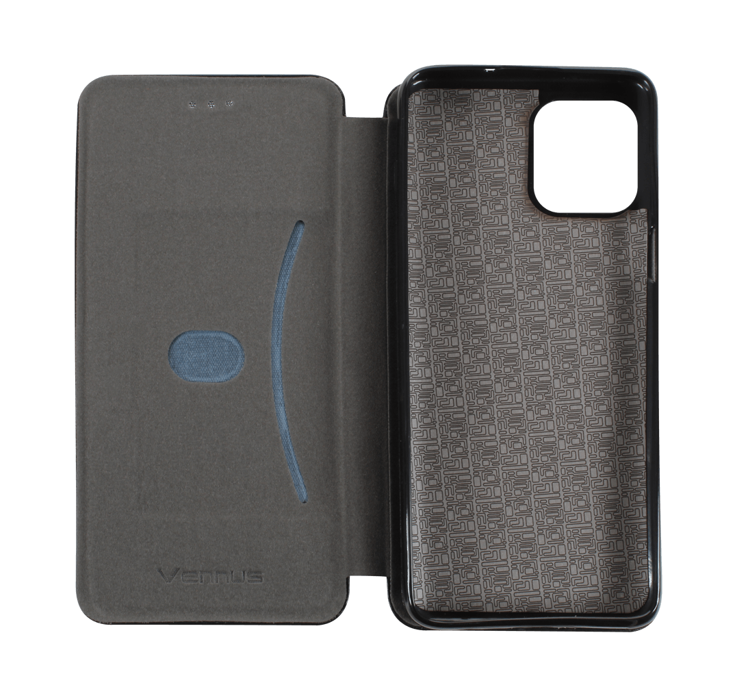 Motorola Moto G100 oldalra nyíló mágneses flipes bőrtok prémium minőség fekete