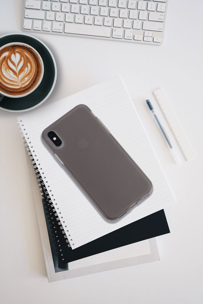 Nokia 6 szilikon tok fényes keret füstszínű