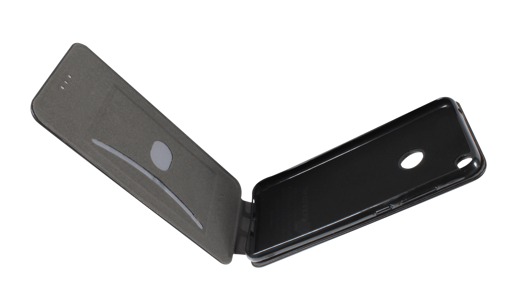 Huawei P9 Lite 2017 lenyíló mágneses flipes bőrtok prémium minőség fekete