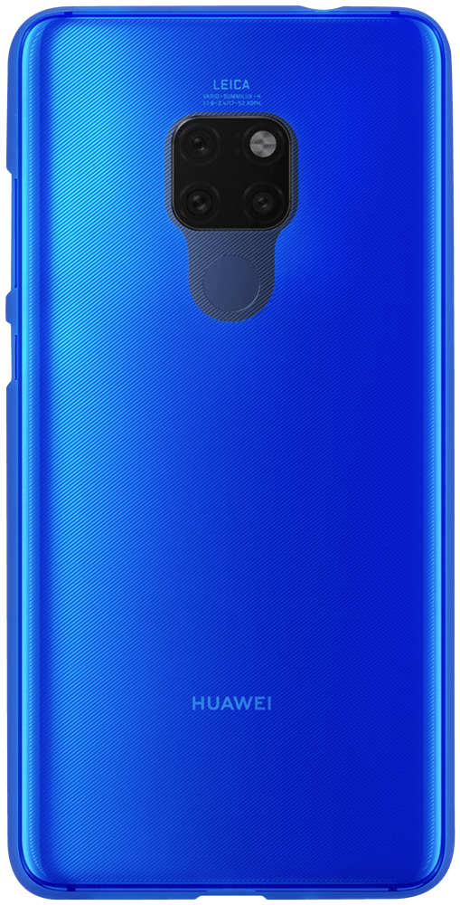 Huawei Mate 20 szilikon tok matt-fényes keret kék