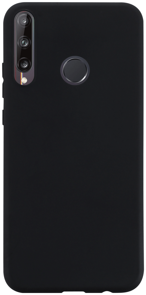 Huawei P40 Lite E szilikon tok matt fekete