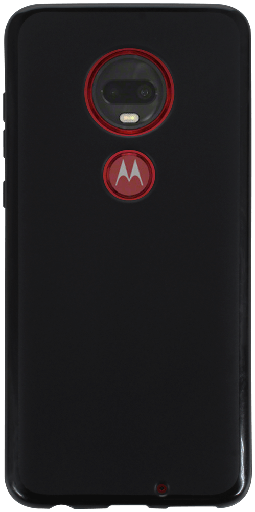 Motorola Moto G7 szilikon tok matt-fényes keret fekete