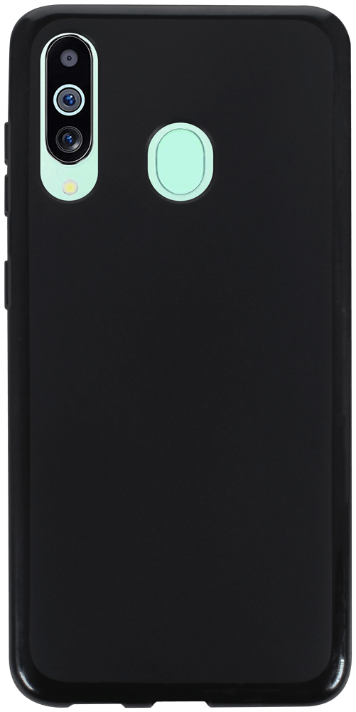 Samsung Galaxy A60 (SM-A6060) szilikon tok matt-fényes keret fekete