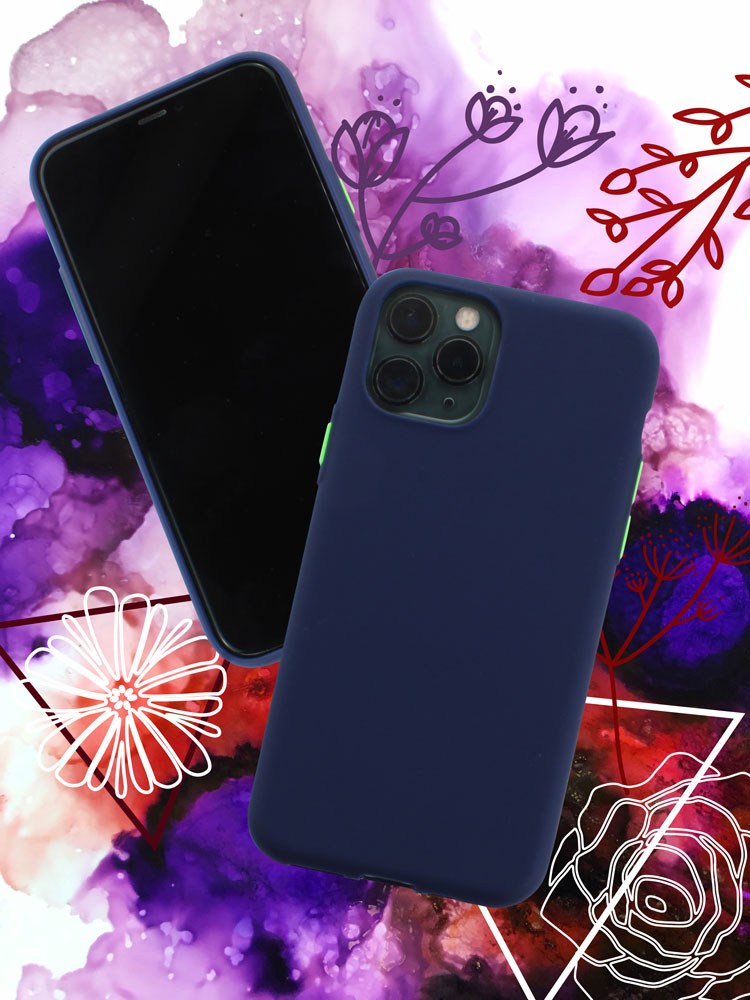 Samsung Galaxy M21 (SM-M215F) szilikon tok sötétkék