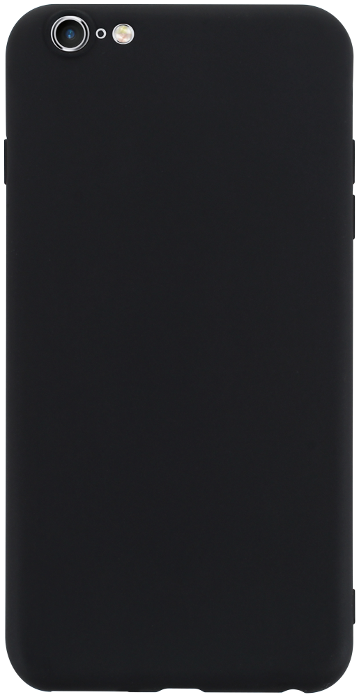 Apple iPhone 6S Plus szilikon tok kameravédővel matt fekete