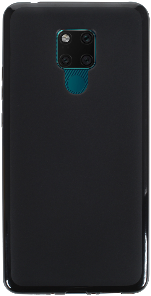 Huawei Mate 20X (5G) szilikon tok matt-fényes keret fekete