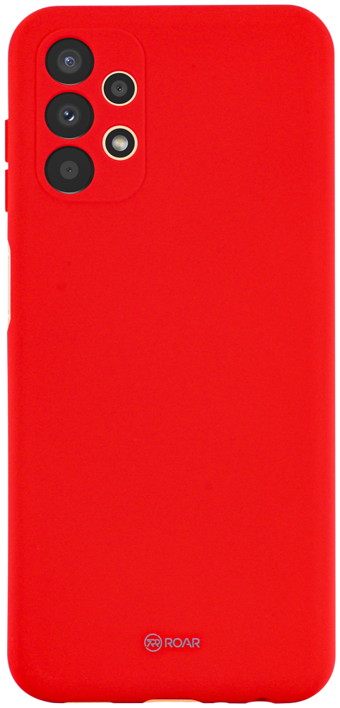 Samsung Galaxy A13 4G (SM-A135F) szilikon tok gyári ROAR kameravédővel piros