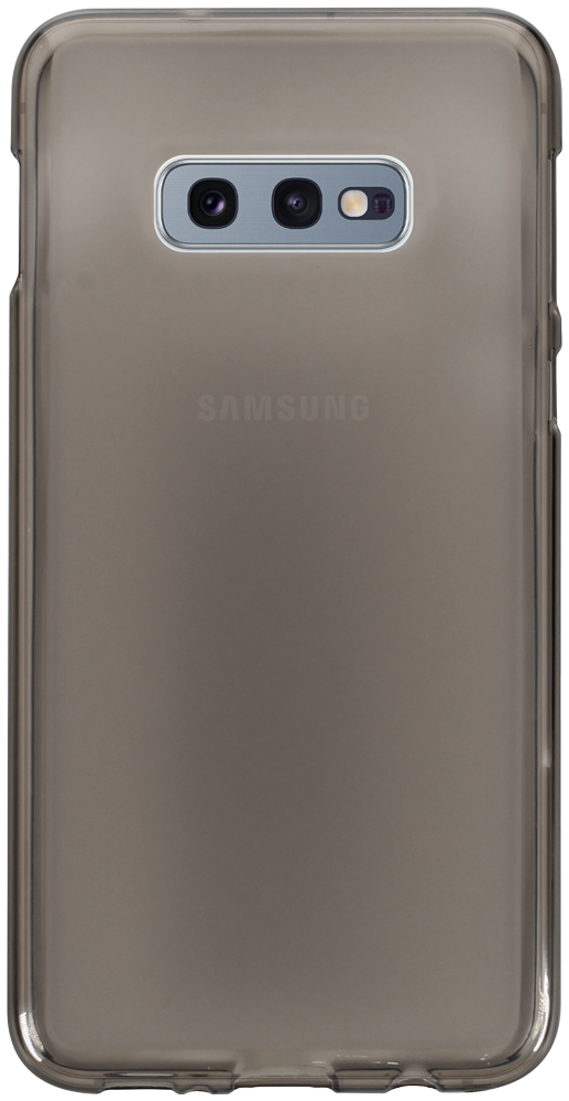 Samsung Galaxy S10e (SM-G970) szilikon tok matt-fényes keret füstszínű