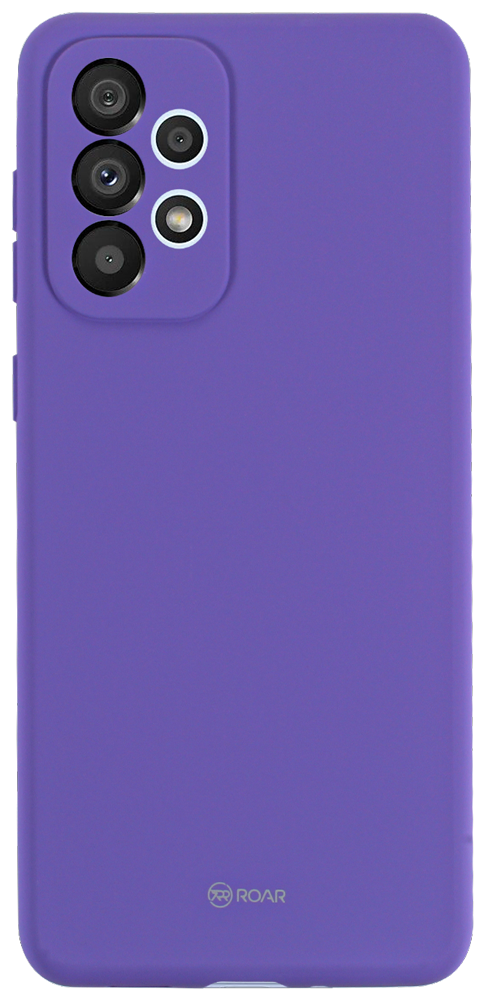 Samsung Galaxy A33 5G (SM-A336) szilikon tok gyári ROAR kameravédővel lila