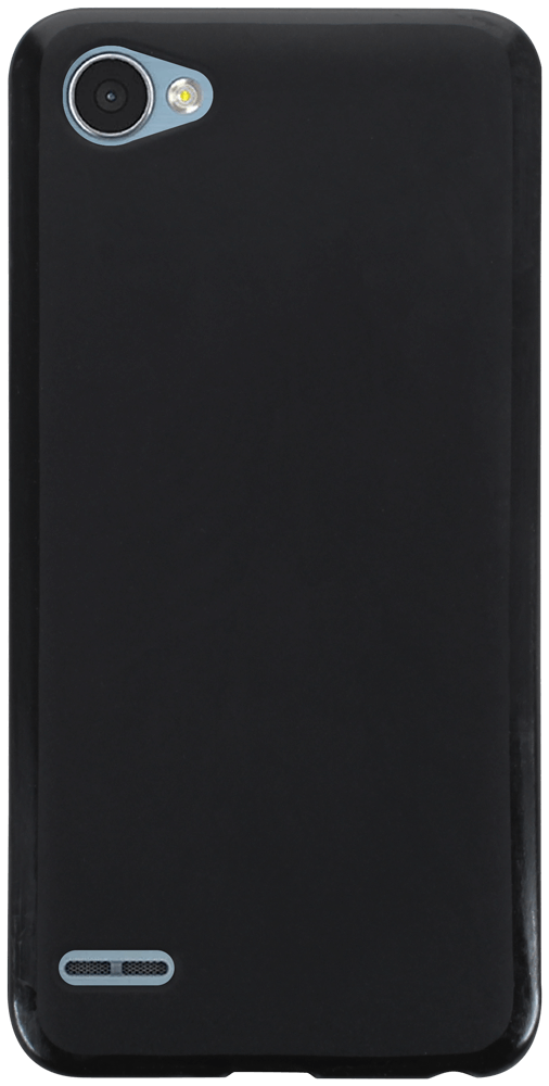 LG Q6 szilikon tok matt-fényes keret fekete