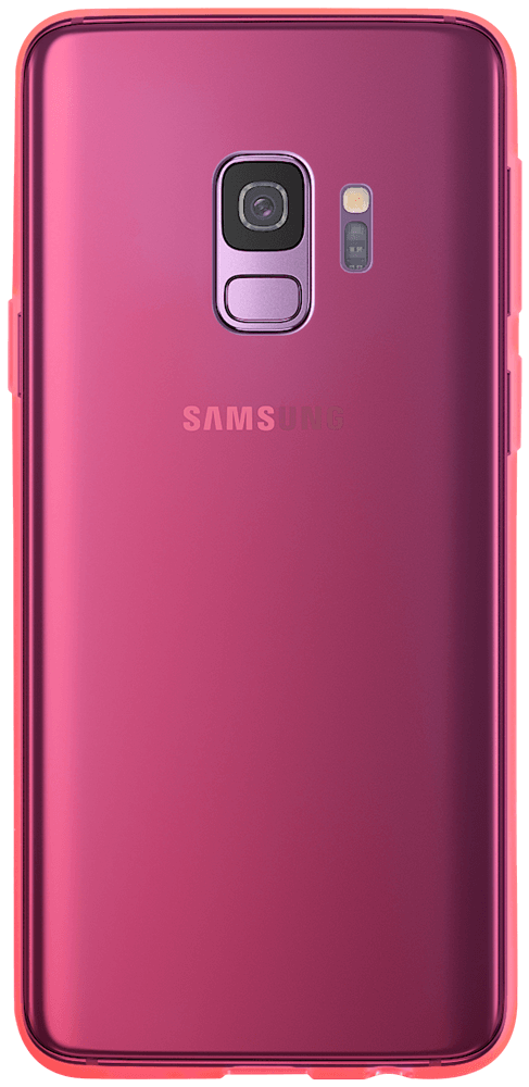 Samsung Galaxy S9 (G960) szilikon tok matt-fényes keret rózsaszín