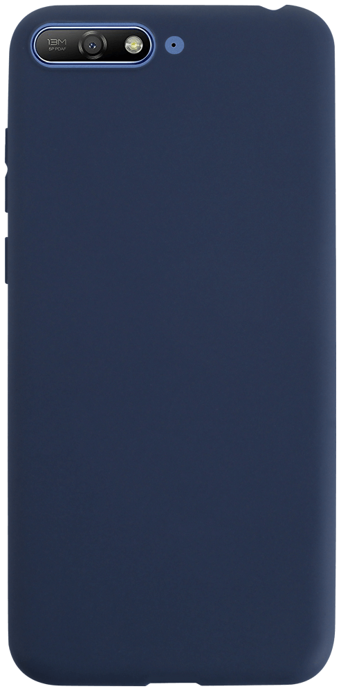 Huawei Y6 2018 szilikon tok matt sötétkék
