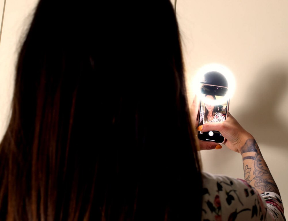 Huawei P50 Pro kompatibilis Ring Light telefonra rögzíthető szelfi lámpa