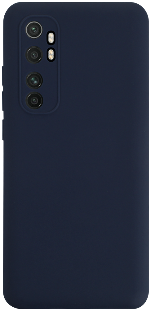 Xiaomi Mi Note 10 Lite szilikon tok kameravédővel matt sötétkék