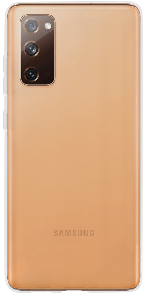 Samsung Galaxy S20 FE szilikon tok közepesen ütésálló kameravédővel átlátszó