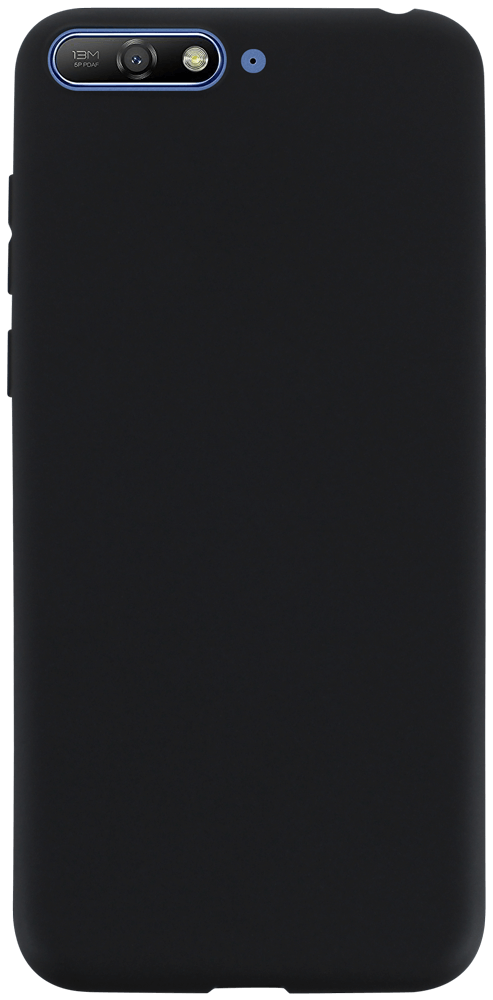 Huawei Y6 2018 szilikon tok matt fekete