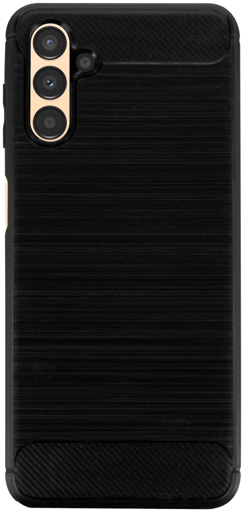 Samsung Galaxy A13 5G (SM-A136) ütésálló szilikon tok szálcsiszolt-karbon minta légpárnás sarok fekete