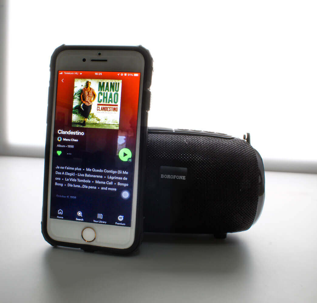 Motorola Moto E7 kompatibilis Borofone Bluetooth hangszóró fekete
