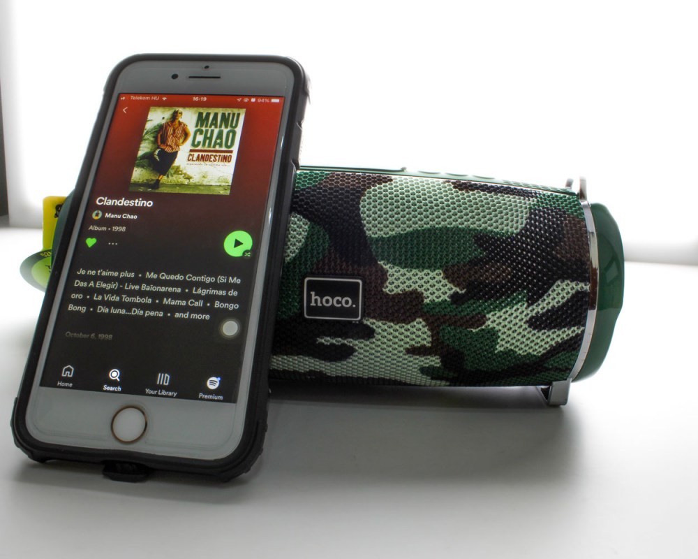 Apple iPhone 13 Mini kompatibilis HOCO bluetooth hangszóró terepmintás