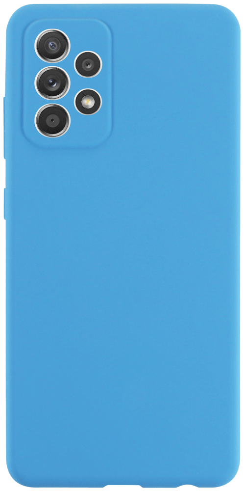 Samsung Galaxy A52 4G (SM-A525F) kemény hátlap gumírozott kameravédővel kék