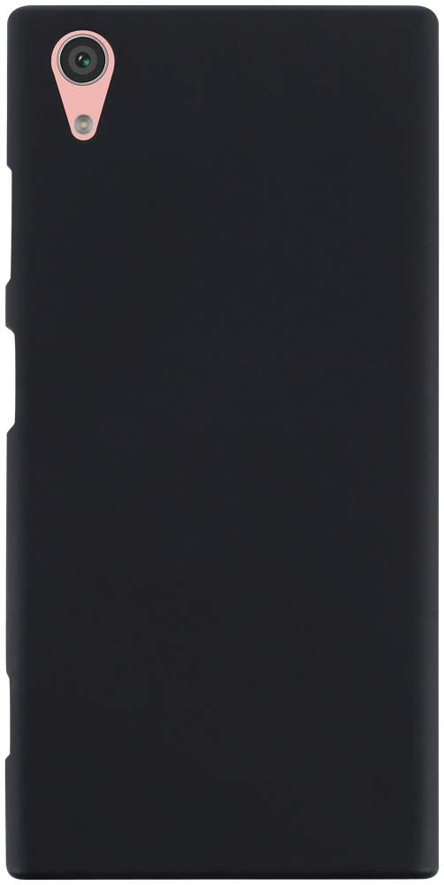 Sony Xperia XA1 Plus szilikon tok matt-fényes keret fekete